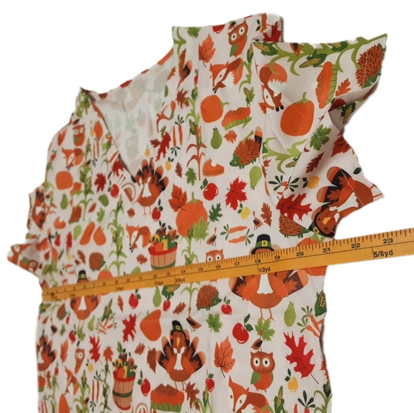 Graphic Scrub Top Womens Large - Picture 6 of 8